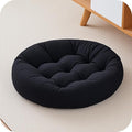 Floor Pillows for Adults, Meditation Cushions, 22x22 Inch Large Round Sitting Cushion Living Room Memory Foam Pillow for Sitting (1, Black, 22x22x4 Inch)
