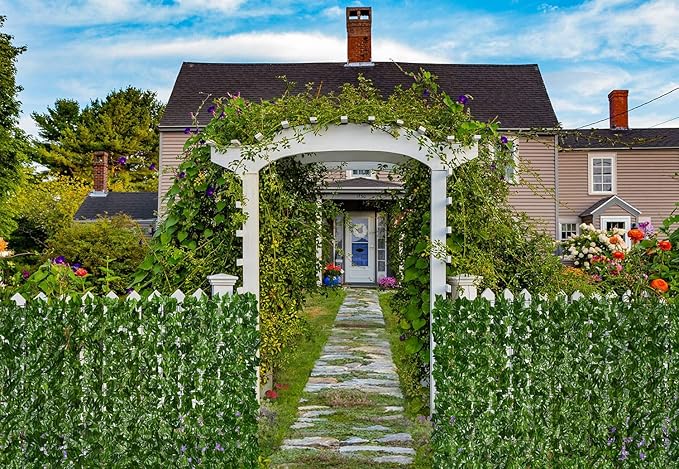 DearHouse 118x39.4in Artificial Ivy Privacy Fence Wall Screen, Artificial Hedges Fence and Faux Ivy Vine Leaf Decoration for Outdoor Garden Decor
