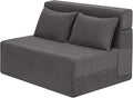 MeMoreCool Boneless Folding Sofa Bed – Corduroy 4-in-1 Convertible Chair, Fold-Out Futon Couch Bed for Living Room or Guest Use | Machine-Washable Covers | Comfy Foam Mattress