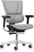 Ergohuman Eurotech ME3ERG-XTREME Mid Back Mesh Office Chair with Tilt Tension Control, Tilt Lock, Back Angle, Back Height, Synchro Tilt, Seat Height, Seat Depth, and Arm Height Adjustments, Grey