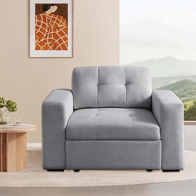 ORRD Armrest Chair for Modular Sectionals Sofa Couch, Modular Sofa Chair with Storage for Living Room