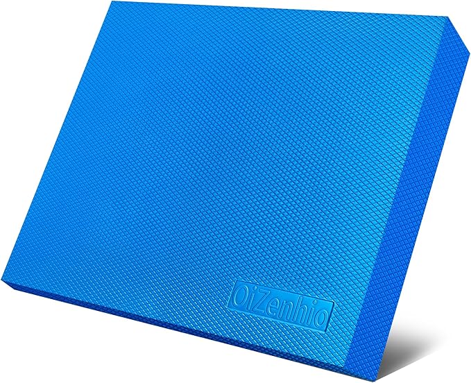 OiZenhio Professional Foam Balance Pad, Large Balance Pads for Physical Therapy, Foam Balance Board for Rehabilitation Stability Workout Knee and Ankle Exercise Strength Training