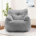 Bean Bag Chair for Adults and Kids, Small Comfy Beanbag Lounge Floor Sofa Reading Chair with Armrests, Mini Cloud Sofa for Living Room, Bedroom and Game Rooms, Plush Chair with Memory Foam