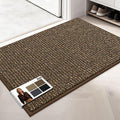 JSEI Dirt Trapper Door Mat 24"x36" Non-Slip Washable Entrance Mat, Dog Doormats, Absorbent & Fade-Resistant Floor Mats, Low Profile Welcome Mats for Entryway, Front Door, and Inside Entrance, Brwon