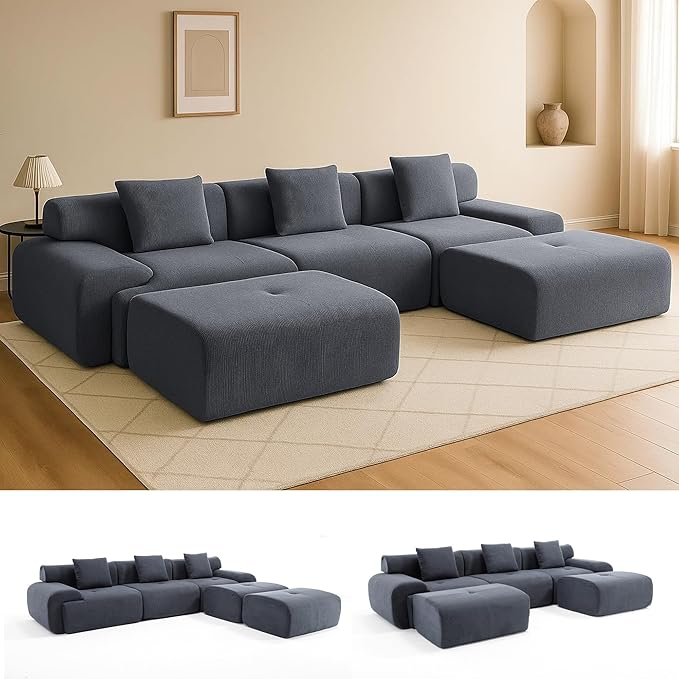 MastonHome Soft Boneless Lounge Couch for Apartment Living, Ideal for Renters & Small Homes, Casual Seating for Relaxing in Living Rooms