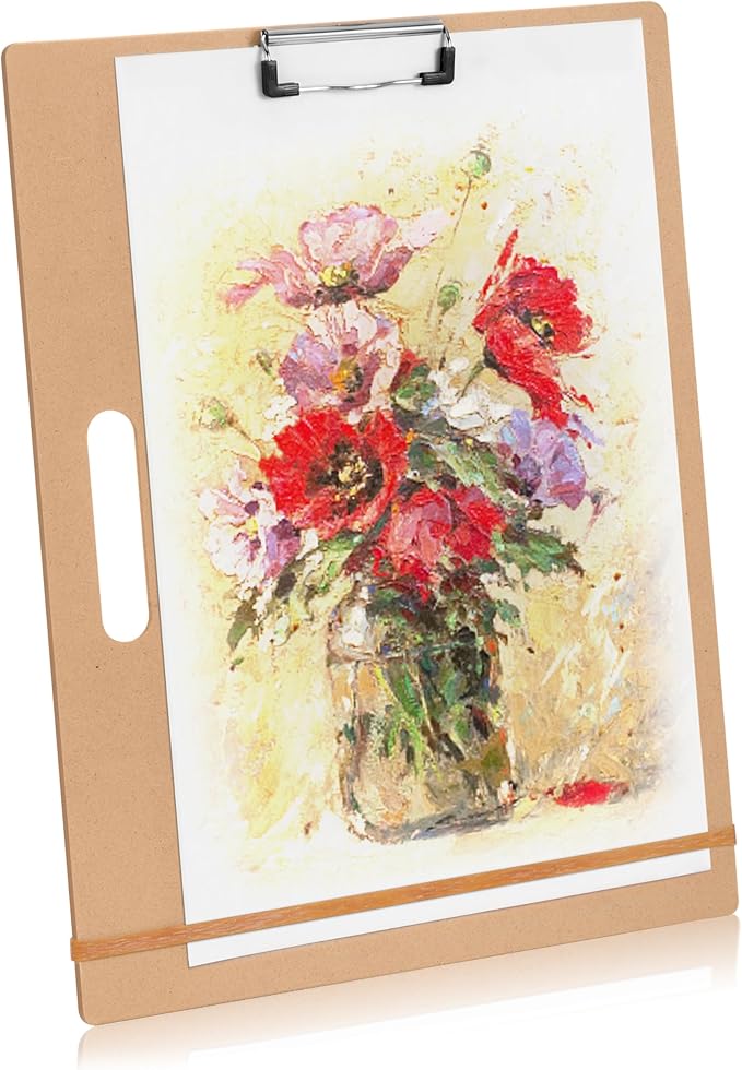 13" x 17" Artist Sketch Board with Handle - Portable Clipboard for Painting and Drawing, Art Supplies for Adults by TX Liteart