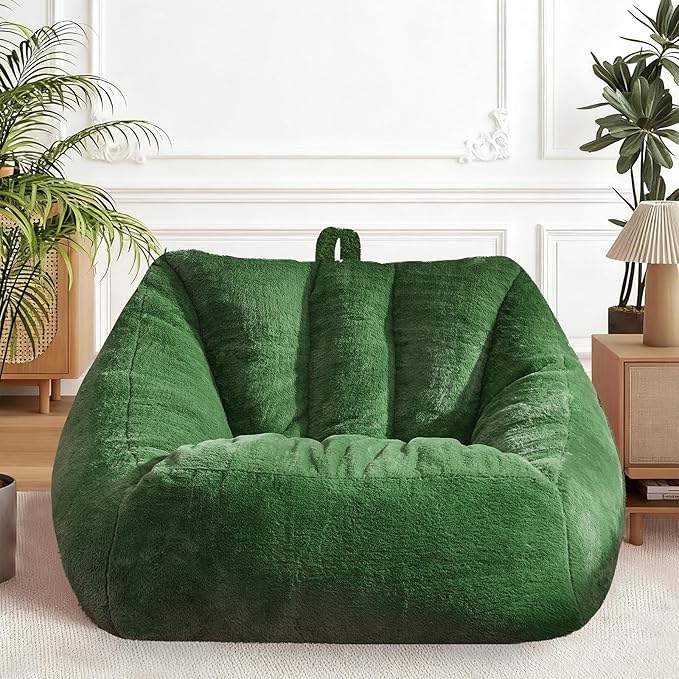 Bean Bag Chairs Large Bean Bag Couch for Adults Stuffed Sofa Chair Comfy Giant Bean Bag Chair with Spacious Design for Reading, Playing or Relaxing