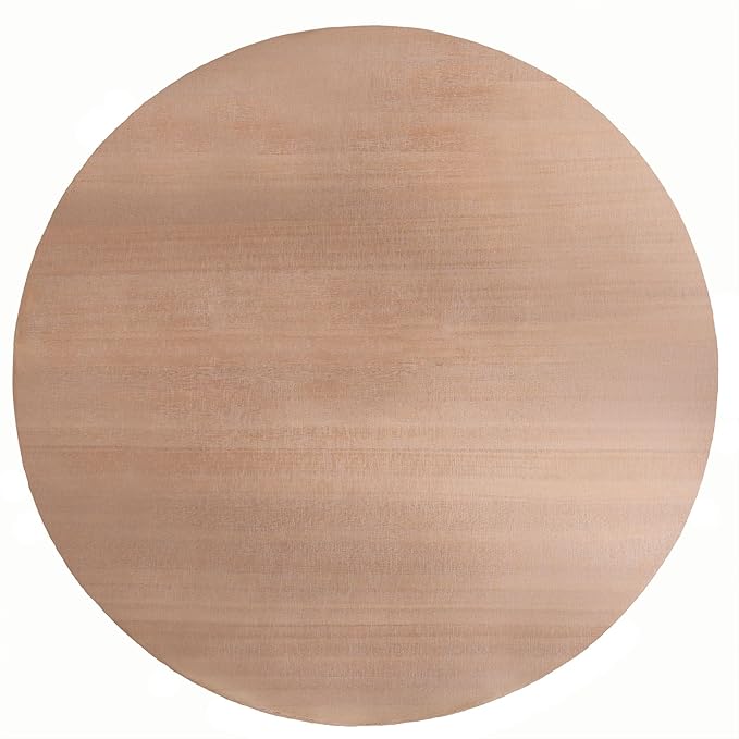 31.3" Modern Round Wood Coffee Table,Natural Finish Accent Table for Living Room