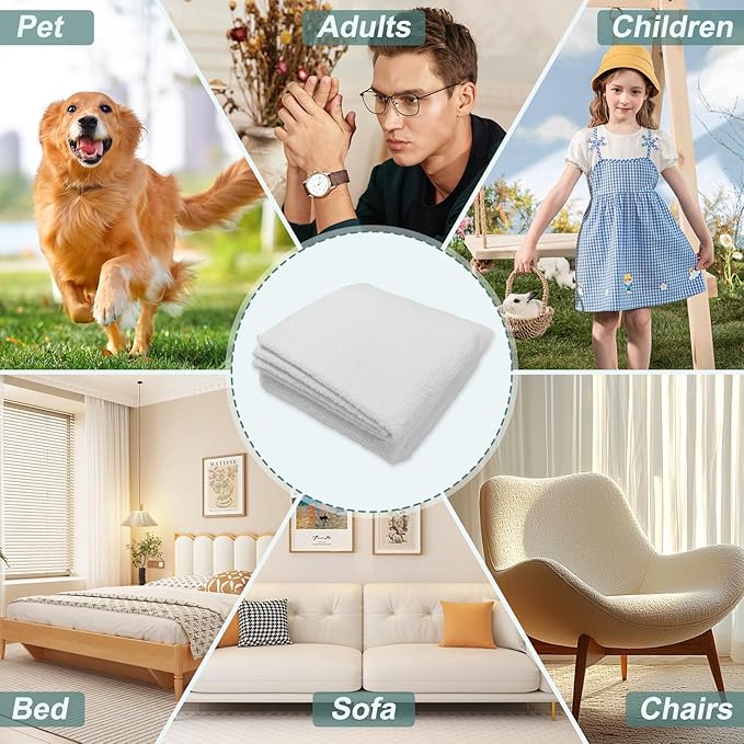 MAOOHON Grounding Blanket Queen, Earth Connected Bedding Throw, Grounding Sheet for Improved Sleep, Includes Silver Fiber 60x80 Inch, Beige