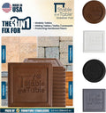 Stable the Table-12 Pack-Walnut Square, Furniture Leveler & Riser, Anti-Slip Sofa Gripper for Hardwood Floors, Floor Protector, Stacking Furniture Pad, Bed, Desk, Couch & Table Stabilizer, Made in USA