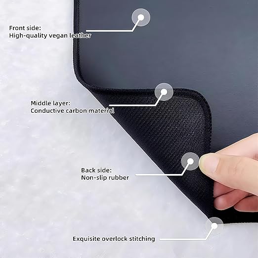 BESTING Grounding Mat for Feet, Waterproof & Stain-Resistant, Stress Relief & Wellness Earthing Mat for Better Sleep, Yoga, Office, Living Room (24'' x 35'')
