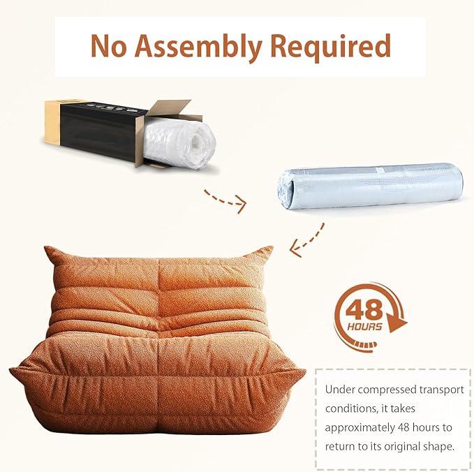 Selyteramy Oversized Bean Bag Chairs for Adults, Giant Beanbag Chair with Memory Foam, Comfy Lounge Chair Lazy Sofa for Apartment, Living Room, Bedroom, Office(Teddy Fabric)