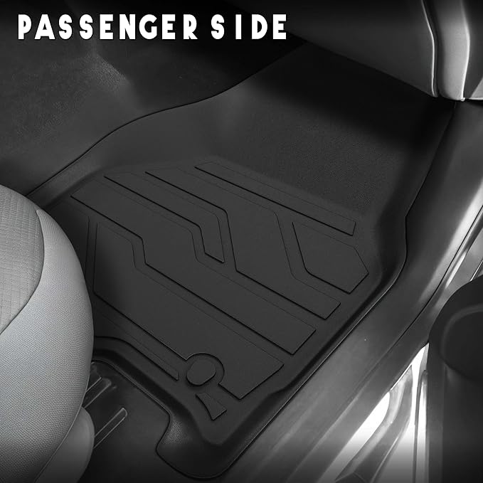 KARPAL Floor Mats for Ram 1500 Crew Cab 2002-2008(Quad Cab), 2500/3500 Crew Cab 2003-2009(Quad/Extended Cab), TPE All-Weather Floor Liners 1st & 2nd Row Car Mats, Ram Accessories