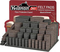 Yelanon Felt Furniture Pads for Hardwood Floors -261 Pcs Premium Floor Protectors for Furniture, Felt Pads for Chair Legs, Black & Brown