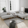 2 Sets 69" Futon Sofa Bed, 4 in 1 Multi-Function Couch Sleeper with Adjustable Backrest, Modern Convertible Futon, Recliner Small Loveseat for Living Room, Plush Beige