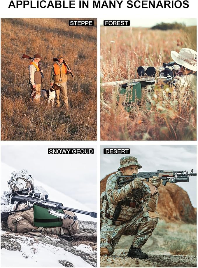 Twod Outdoor Shooting Rest Bags - Target Sports Bench Rest with Front & Rear Support SandBag Stand Holders for Gun Rifle Shooting Hunting Photography - Unfilled