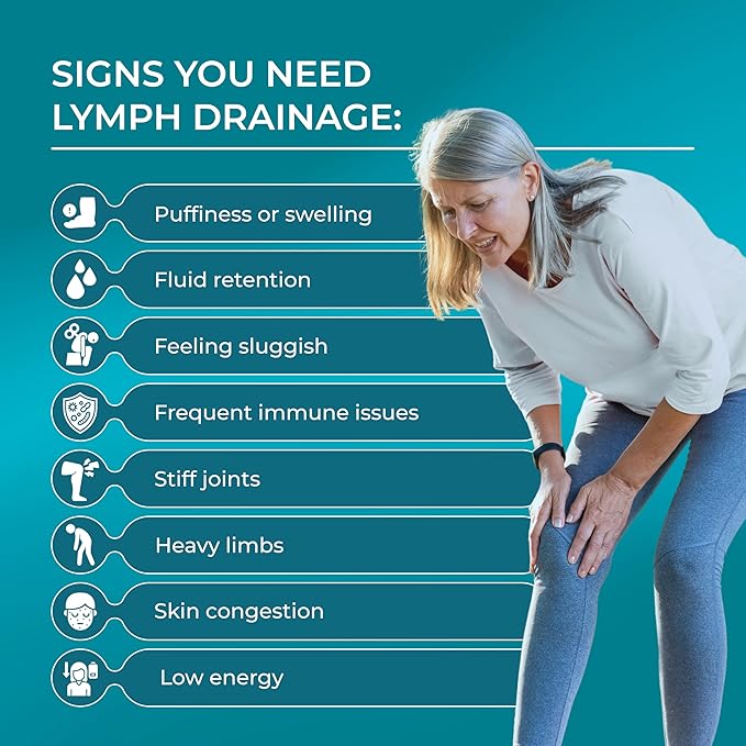 PUREHEALTH RESEARCH Lymph System Support Supplement - Lymphatic Drainage Supplement with Dandelion Extract, Cleavers, Burdock Powder - Reduce Swelling and Cleanse Lymph - 1 Bottle, Brown