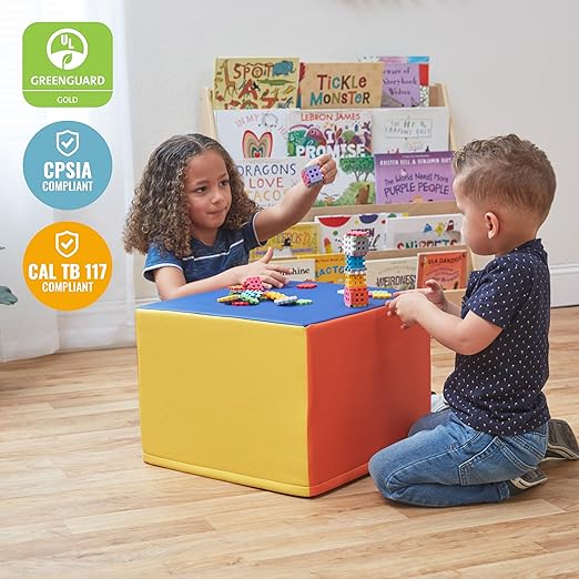 ECR4Kids SoftZone Adult Cozy Cube, Flexible Seating, Assorted