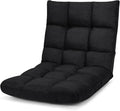 Giantex Floor Sofa Chair Video Gaming Chair with 14 Adjustable Position, Padded Back Support Floor Cushioned Seat, Folding Lazy Chair for Meditation, Reading, Watching, Living Room Recliner(Black)