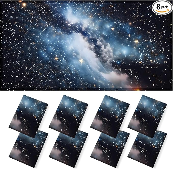8 Pcs Fluorescent Light Covers - 4 x 2 Feet Covers for Ceiling Lights, Magnetic Light Filters for Classroom, Office, Hospitals, Home