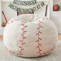Sports Baseball Bean Bag Chair - Giant Bean Bag Chairs for Adults and Kids - Oversized Bean Bag Sofa Couch with Filler - Plush BeanBag Furniture for Living Room Bedroom Dorm Office - 44 Inch