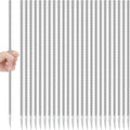 Gisafai 24 Pcs 24 Inch Ground Rebar Stakes Heavy Duty Ground Anchors Steel Plant Support Garden Stake Long Straight Metal Spikes with Chisel Point End for Concrete Timber Garden Plant Tent