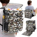 Insulated Backpack Cooler with Foldable Seat - 40 Cans, 24 Hour Cooling, Breathable Straps, Lightweight Leak Proof Liner, Portable Cooler Backpack Bag for Men Women Beach Travel Camping Picnic Hiking