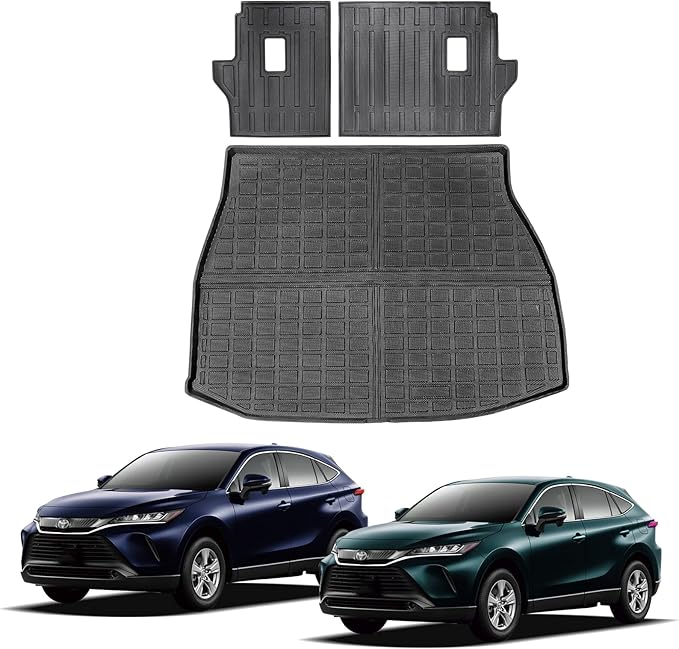 Compatible for 2021-2025 Toyota Venza Cargo Mat & Backrest Mats All Weather Seat Back Cover Cargo Liner for 2021-2025 Toyota Venza Accessories