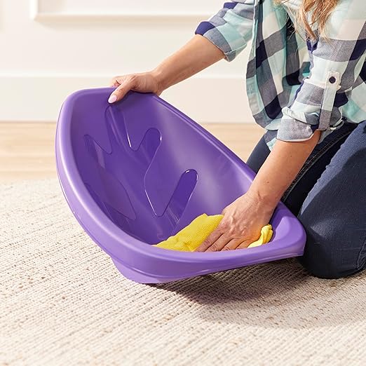ECR4Kids Leaf Floor Seat, Rocker Chair, Purple, 6-Piece