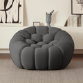 JACH 49.21'' Modern Lazy Bubble Sofa, Oversized Bubble Couch Chair, Upholstered Mesh Fabric Bubble Sofa, 3D Honeycomb Shape Curved Couch for Living Room/Office/Apartment/Small Space (Grey)