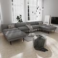 3 Sets 70" Futon Sofa Bed, 4 in 1 Multi-Function Couch Sleeper with Adjustable Backrest, Modern Convertible Futon, Recliner Small Loveseat for Living Room, Light Grey