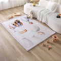 Hakuna Matte CloudSoft Baby Play Mat for Floor 47 x 67 Dinosaur Balloons – Coral Velvet Memory Foam Rug for Crawling Cozy Play – Non-Slip, Water-Resistant, Easy-Care Tummy Time Mat Playmat for Playpen
