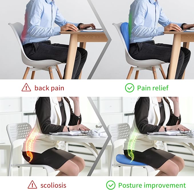 FITMIND Inflated Wobble Cushion,Circular Non-slip Texture for Comfortable Sitting,Extra Thick Dyna Disc with Pump for Core Strength,Wiggle Seat to Improve Posture,Fitness,660lb Load Capacity