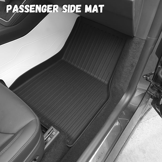 Floor Mats Trunk Mat Fit for Tesla Model Y Juniper 2025 2026 (5-Seat), TPE All Weather Floor Liners Trunk Liner Cargo Mat for Model Y Accessories 4PCS