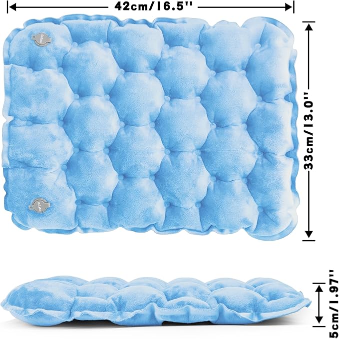Eulant Lightweight Inflatable Air Seat Cushion - Portable Travel Cushion, Suitable for Camping, Hiking, Climbing, Bleacher, Home and Office