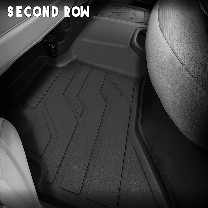 KARPAL Floor Mats for Ram 1500 Crew Cab 2002-2008(Quad Cab), 2500/3500 Crew Cab 2003-2009(Quad/Extended Cab), TPE All-Weather Floor Liners 1st & 2nd Row Car Mats, Ram Accessories