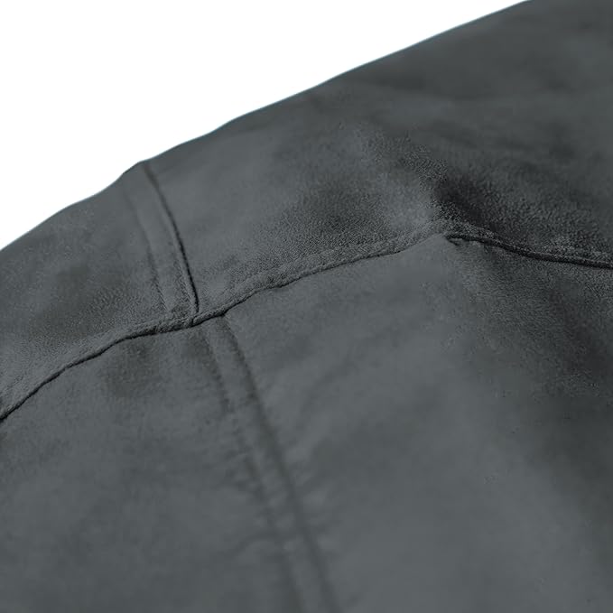 Lumaland Luxurious 3ft Medium Bean Bag Chair with Microsuede Cover - Ultra Soft, Foam Filling, Washable Bean Bag Sofa for Adults, Teenagers, Kids, Pets - Sack Chair for Living Room, Bedroom - Black