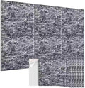 EVENRISING Acoustic Wall Panels 6 Pack, 24"x24"Decorative Art Soundproof Panels, Sound Absorbing Self-Adhesive Panel, Acoustic Treatment for Studio, Home Theater, Office (Storm AuraGrain)