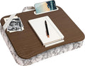LAPGEAR Designer Lap Desk with Phone Holder and Device Ledge - Hummingbird Toile - Fits up to 15.6 Inch Laptops - Style No. 45413