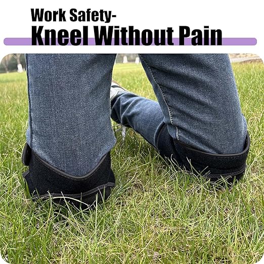 Men Women Knee Pads for Adult, Waterproof Kneepads for Gardener, Carpenter, Cleaner, Painter, Landscaper, Padded Knee Pad Protector for Christmas for Cleaning Floors, Mechanic Repair, Planting Flowers, Black Large