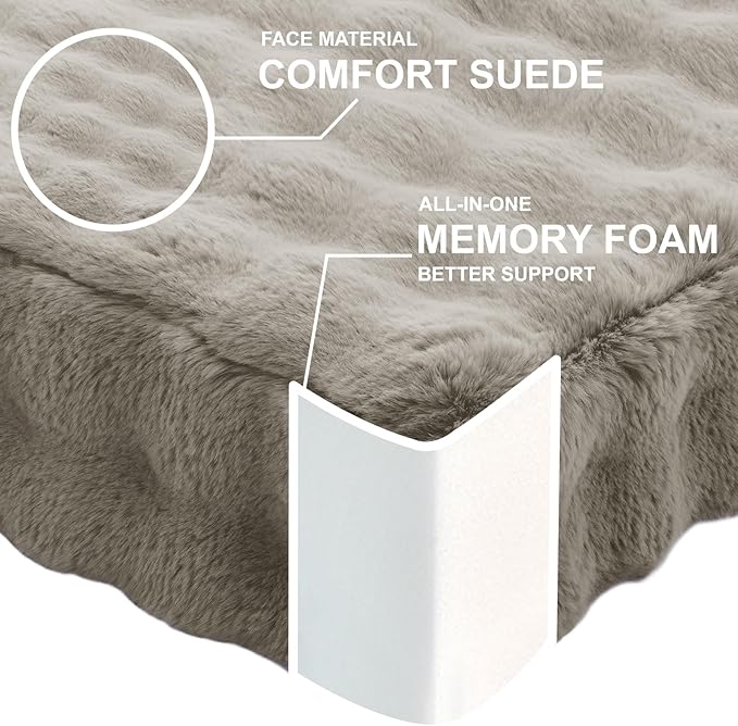 JKMAX 22 inches Floor Pillow for Adults - Large Meditation Cushion with Thick Foam & Soft Tufted Cover - Premium Outdoor Square Floor Cushion Seat - Yoga Pillows for Sitting On Floor - Light Taupe