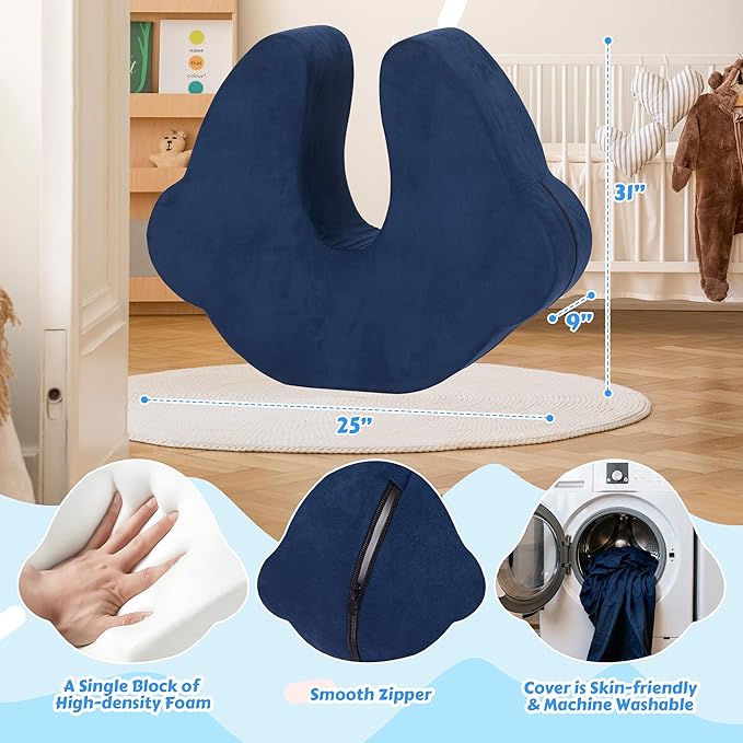Sensory Soft Squeeze Seat for Kids - Wobble Compression Chair with Rocking Motion, Calming Sensory Chair for Autism & ADHD, Flexible Seating for Classroom Therapy Home, Removable Washable Cover