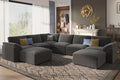 EASE MOOSE Sectional Modular Sofa,Oversized U Shape Sectional Couch Wide Deep Seat Modular Cloud Couch,Dark Grey