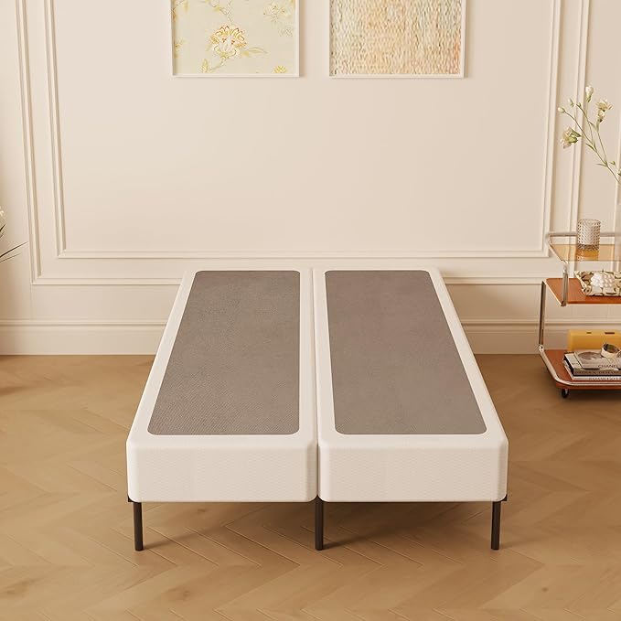 Maenizi Split Twin XL Box Spring 5 Inch, Easy Assembly Bed Foundation, Heavy Duty Low Profile XL Twin Box Spring with Fabric Cover, Noise Free