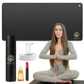 Terra Sol Grounding Mat for Feet - Premium 29x12.5in Earthing Mat for Pain Relief, Better Sleep & Inflammation Reduction - Yoga Grounding Pad with 15ft Cord & Safety Testers