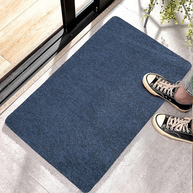 Front Door Mat Indoor Outdoor Entrance,30" x 17" Ultra Thin Low Profile Entry Rugs, Absorbent Door Mats and Muddy Doormats for Any Door, Entryway,Kitchen,Patio,Home