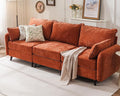 Rexulqo 104'' Modular Sectional Sofa with All Seats Storage,Oversized 3-Seater Comfy Cloud Couches with Deep Seat,Big Couch for Living Room,Bedroom,Velet,Orange