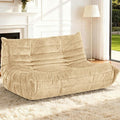 HABUTWAY Bean Bag Chair, Giant Bean Bag Chairs for Adults, 3 Seater Fireside Chair, Lazy Large Floor Bean Bag Sofa for Living Room, Bedroom, Dorm, Office (Khaki)