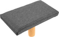 Bench Wood Seiza Stool with Cushion for Prayer and Ergonomic Single-Leg Balance Chair Stable Posture Support Grey Seat for Adults