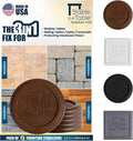Stable the Table-6 Pack-Walnut Round, Furniture Leveler & Riser, Anti-Slip Sofa Gripper for Hardwood Floors, Floor Protector, Stacking Furniture Pad, Bed, Desk, Couch & Table Stabilizer, Made in USA